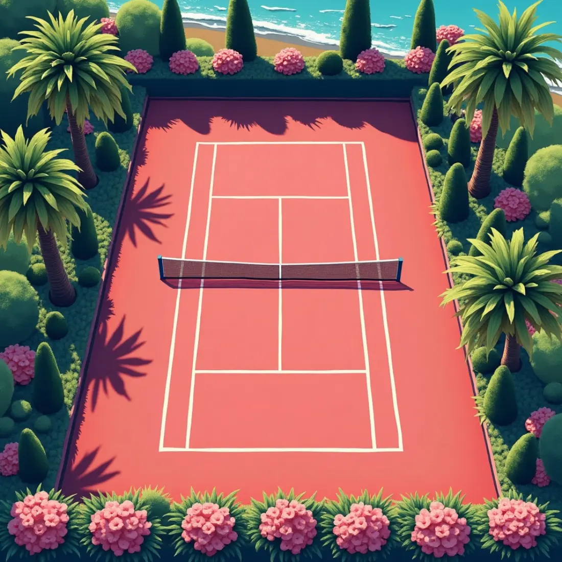 A tennis party suite