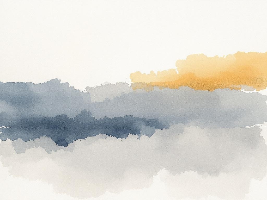 Chagall's Morning — luminous watercolour wash