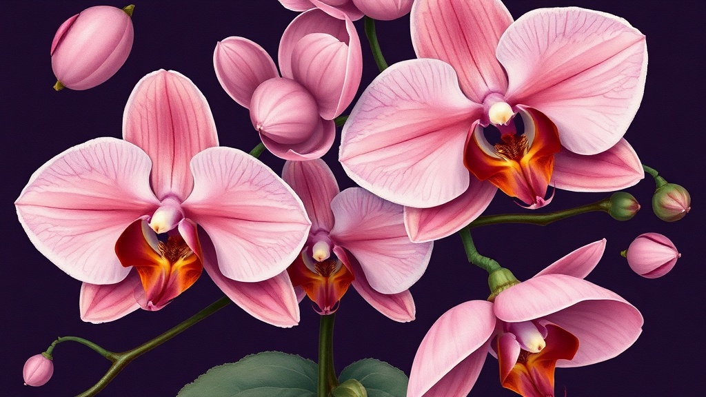 Direction A — Nocturnal Botanical concept image